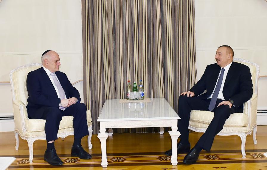 İlham Əliyev Amerika Yəhudi Təşkilatları Prezidentləri Konfransının icraçı direktorunu qəbul edib