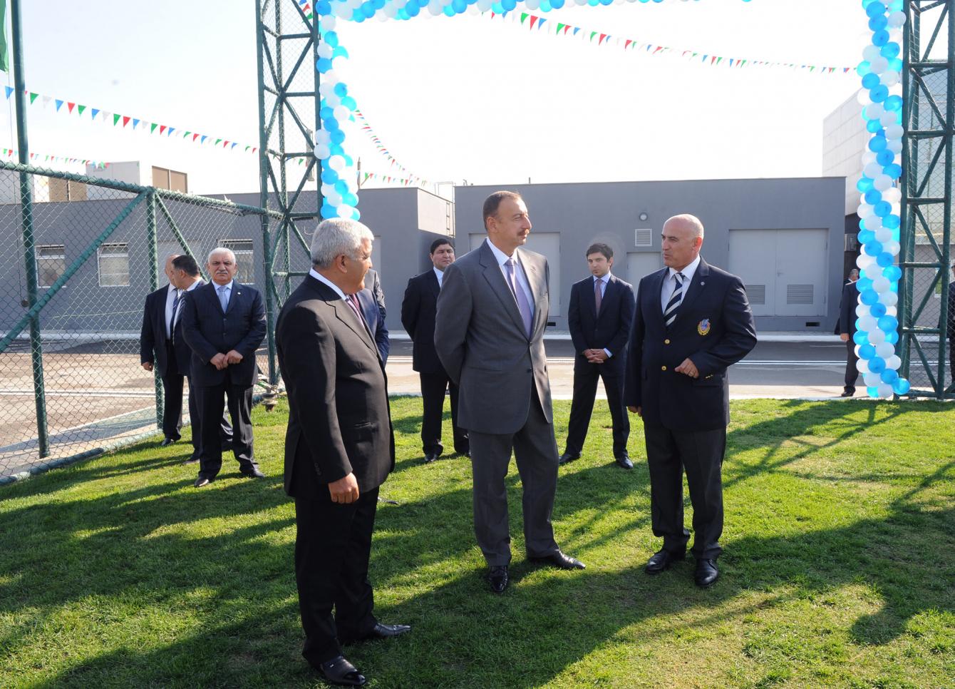 Ilham Aliyev Attended A Ceremony To Commission A New Training Camp Of Baki Football Club 