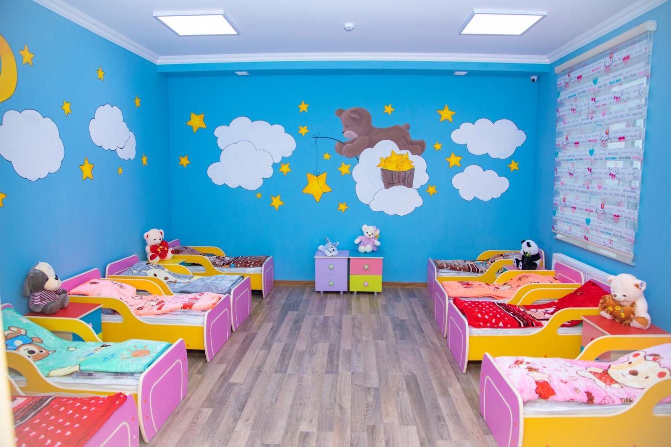 оформление детской спальни в детском саду