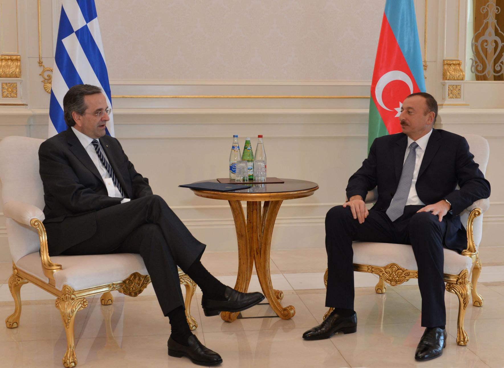 Ilham Aliyev Met With Prime Minister Of Greece Antonis Samaras ...