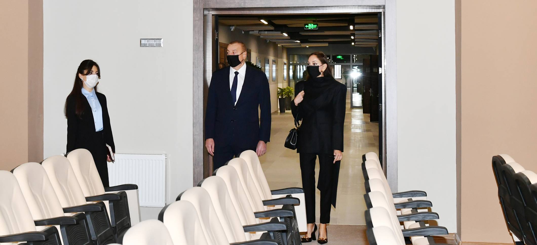 President Ilham Aliyev and First Lady Mehriban Aliyeva attended inauguration of newly built Training and Service Complex in Bina settlement