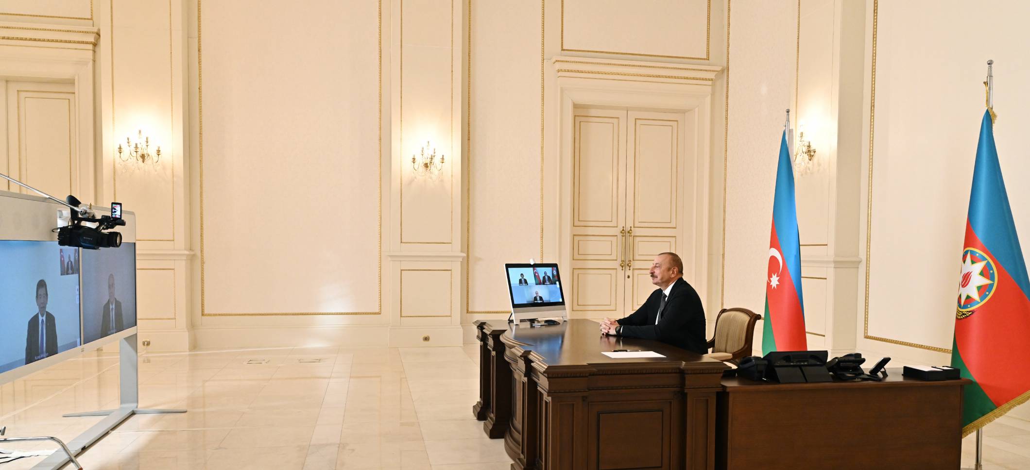 Ilham Aliyev received in video format Secretary General of World Customs Organization