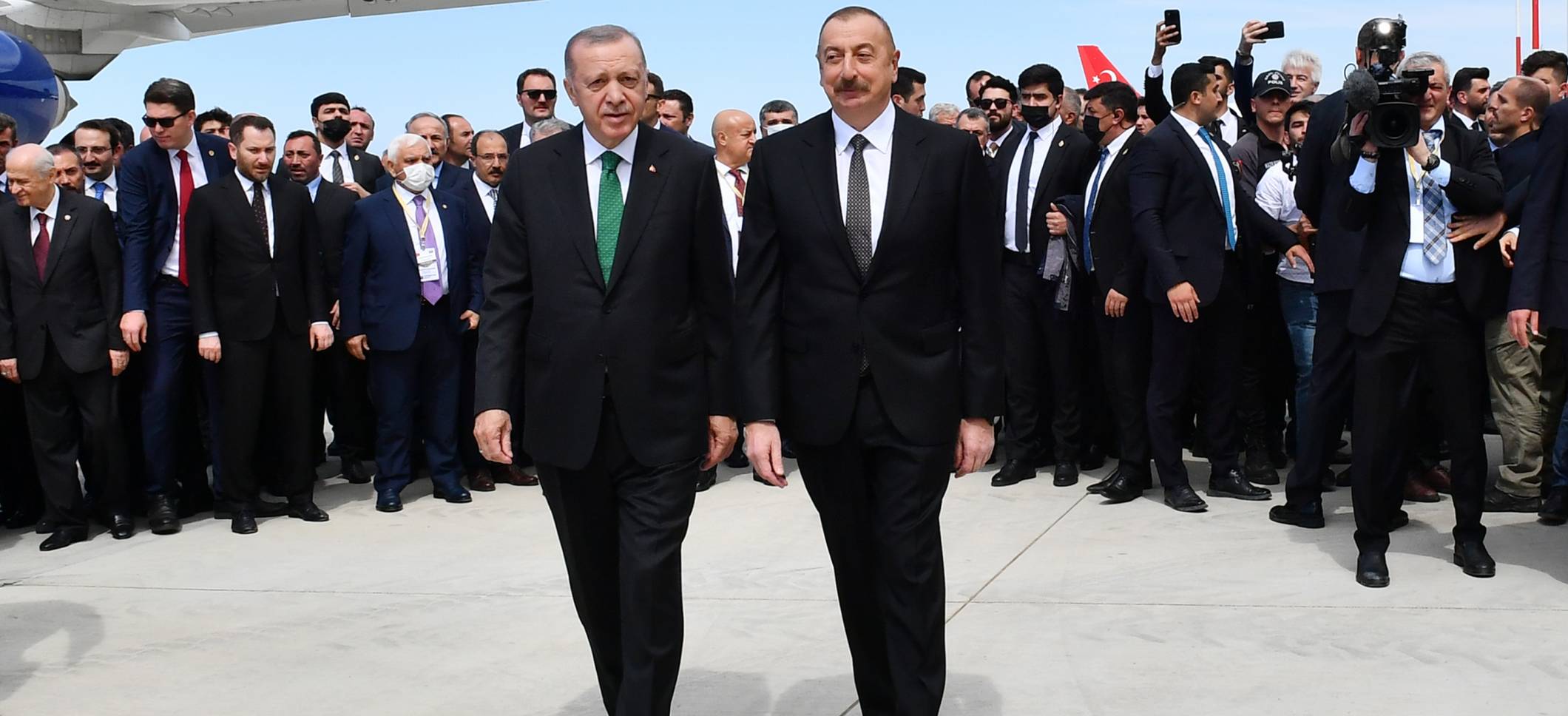 Azerbaijani and Turkish presidents attended the opening ceremony of the Rize-Artvin Airport