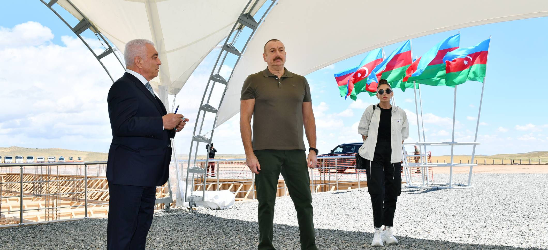 Ilham Aliyev, First Lady Mehriban Aliyeva attend groundbreaking ceremony for Jabrayil energy unit