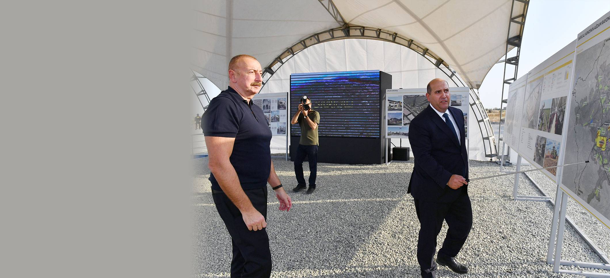 Ильхам Алиев заложил фундамент села Сарыджалы