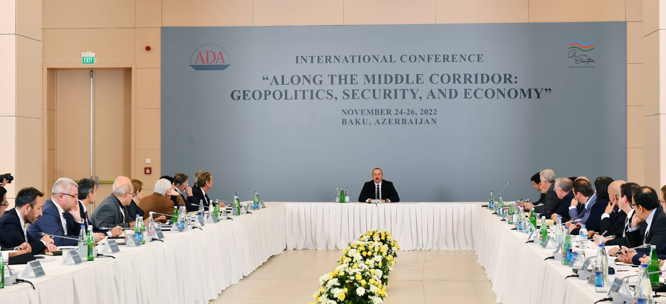 Ilham Aliyev attended the opening of the conference under the motto “Along the Middle Corridor: Geopolitics, Security and Economy”