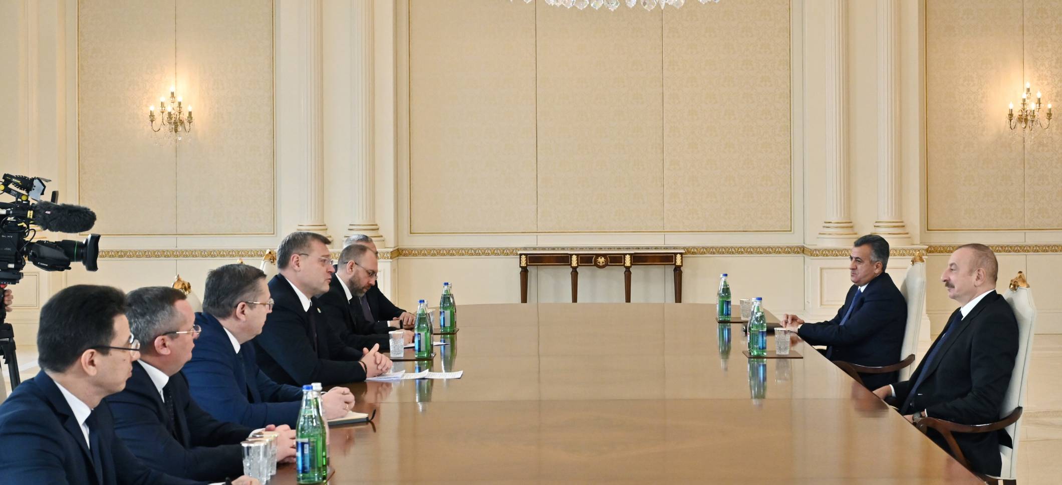 Ilham Aliyev received governor of Russia's Astrakhan region