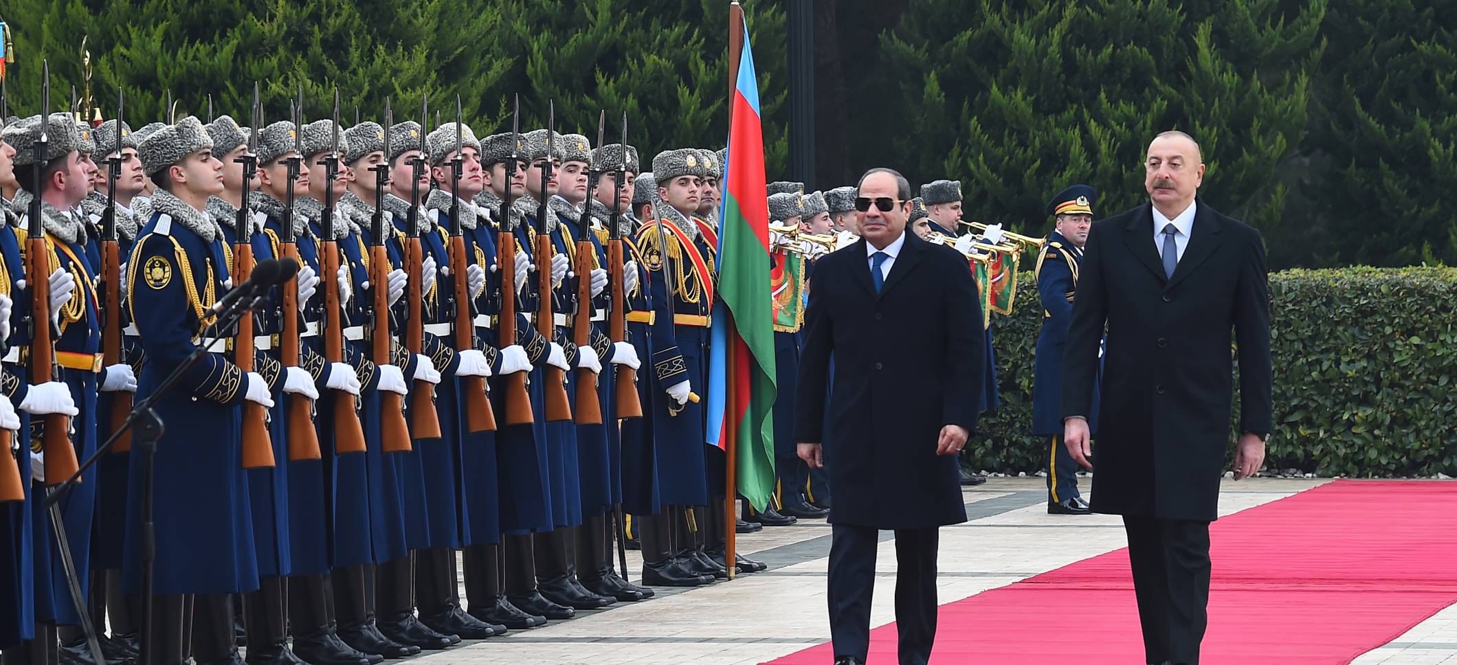 Official welcome ceremony was held for President of Egypt Abdel Fattah El-Sisi