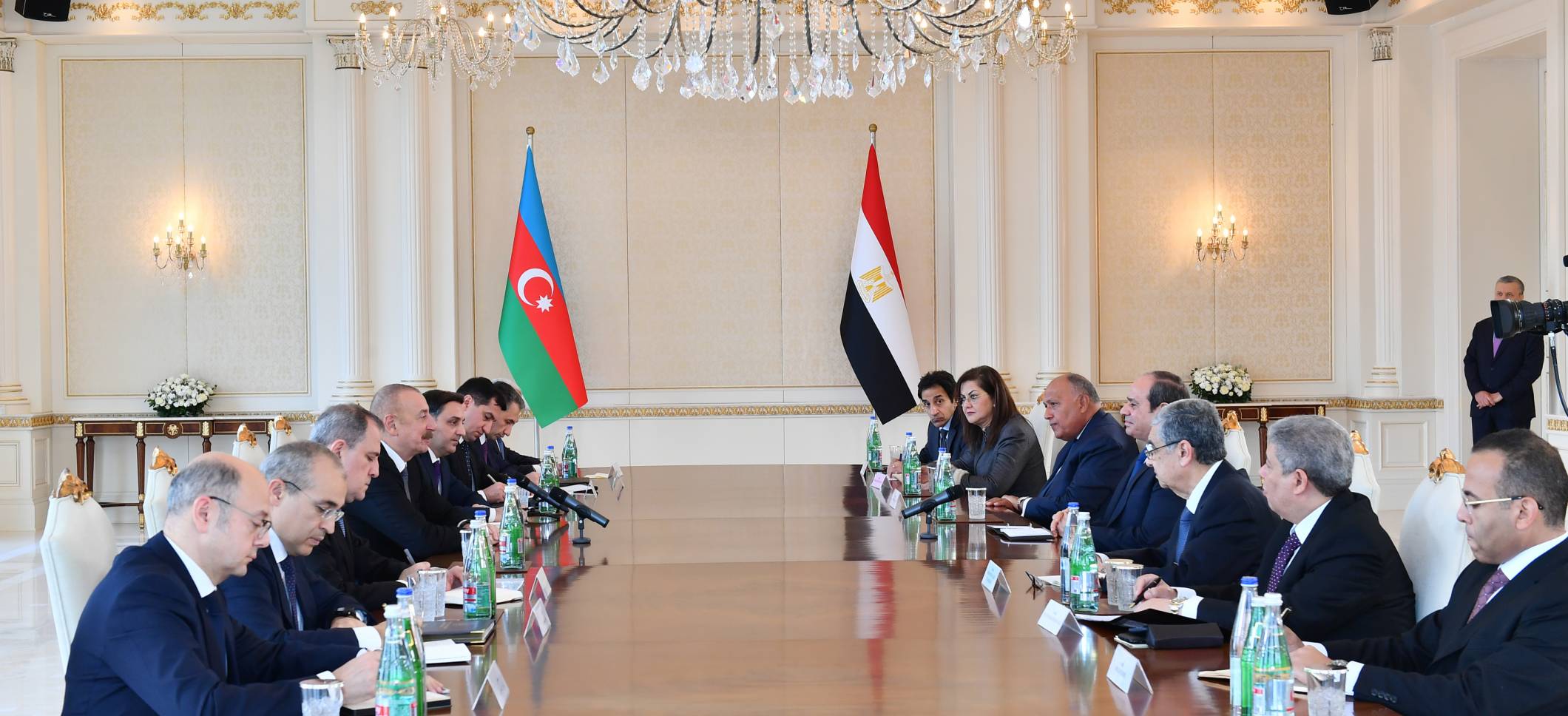 Presidents of Azerbaijan and Egypt held expanded meeting
