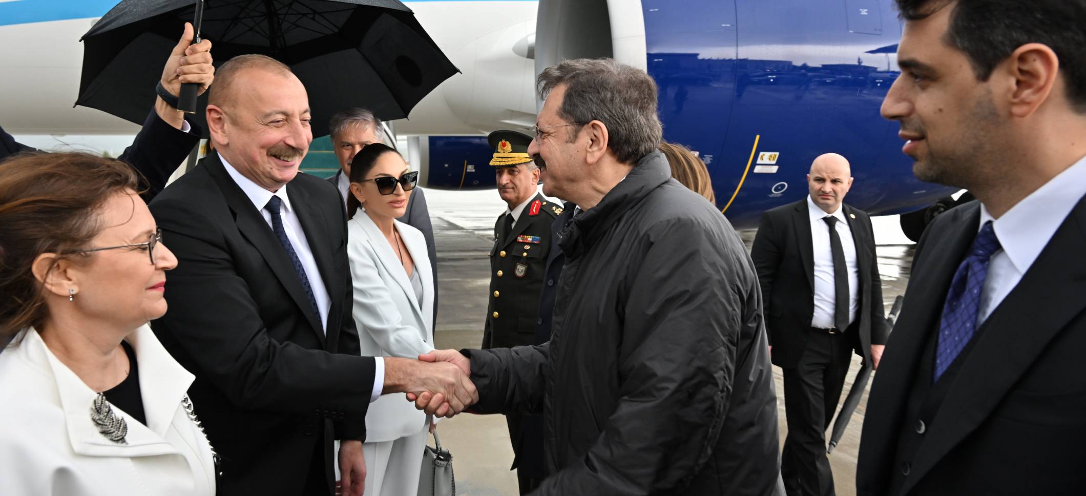 Ilham Aliyev and First Lady Mehriban Aliyeva arrived in Türkiye for working visit