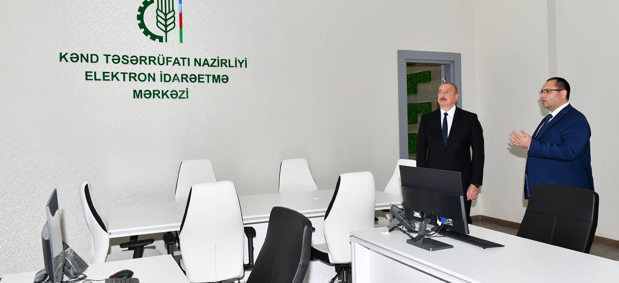 Ильхам Алиев принял участие в открытии нового административного здания Министерства сельского хозяйства в Баку
