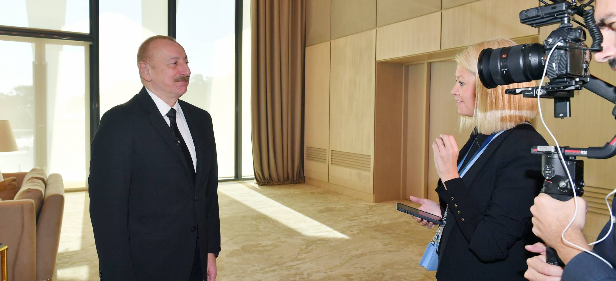 Ilham Aliyev was interviewed by Euronews TV channel