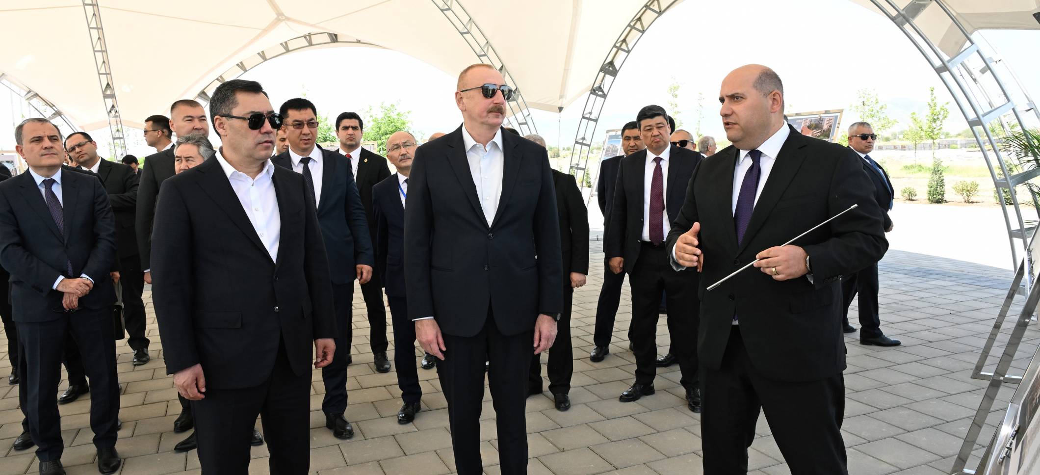 Presidents of Azerbaijan and Kyrgyzstan visited the city of Aghdam