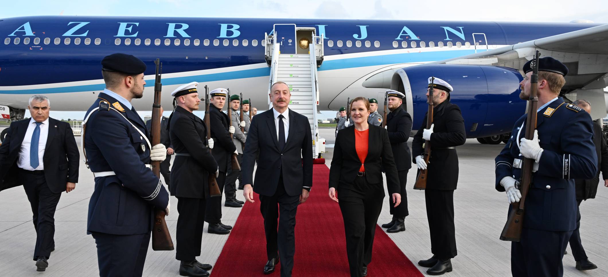 Ilham Aliyev embarked on working visit to Germany