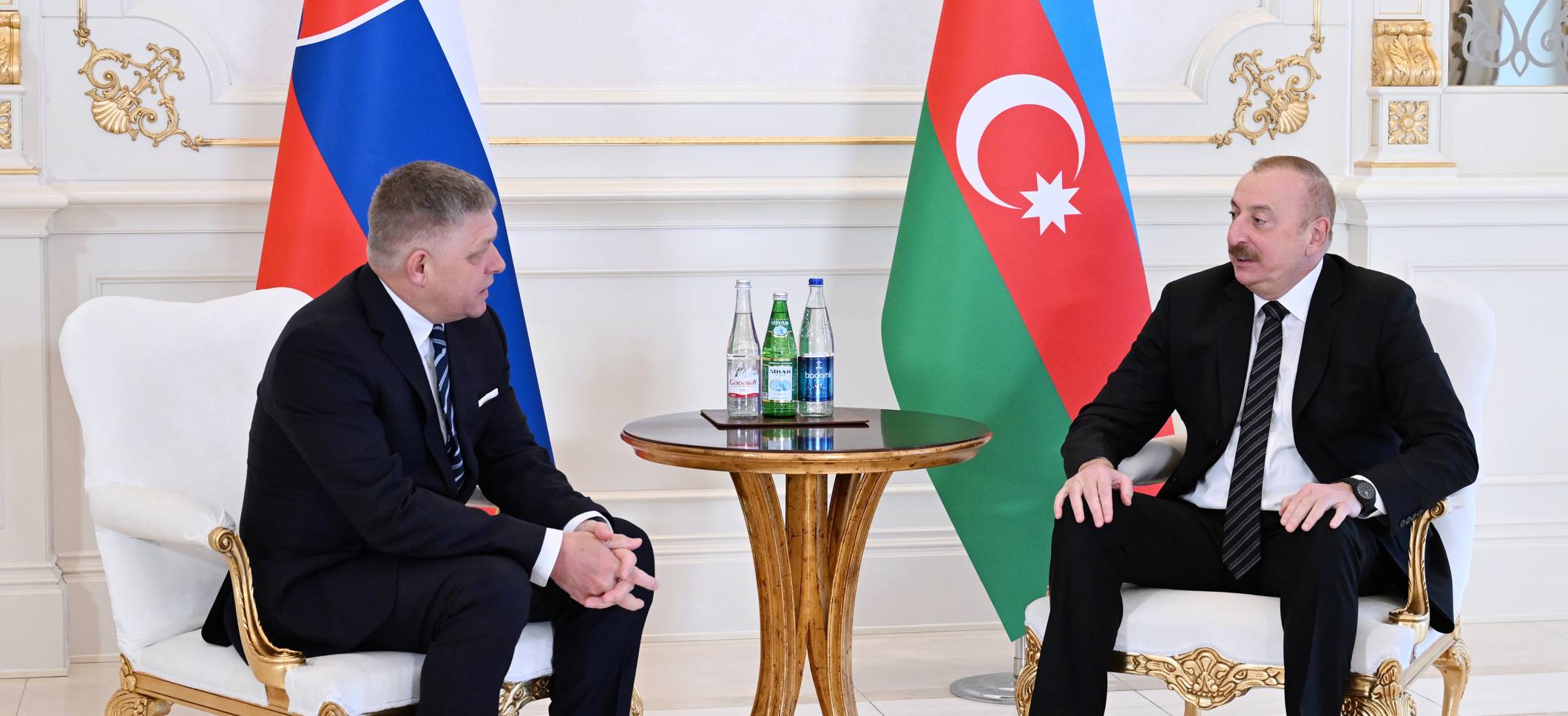 Состоялась встреча Президента Ильхама Алиева с премьер-министром Словакии один на один
