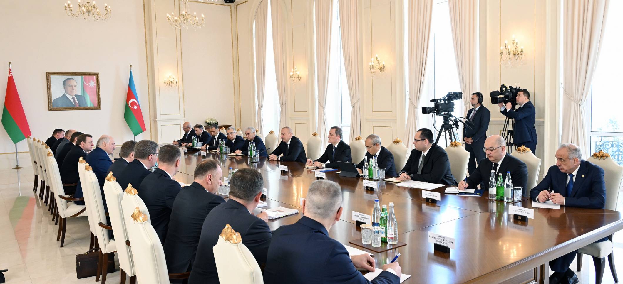 Ilham Aliyev’s expanded meeting with President Aleksandr Lukashenko started