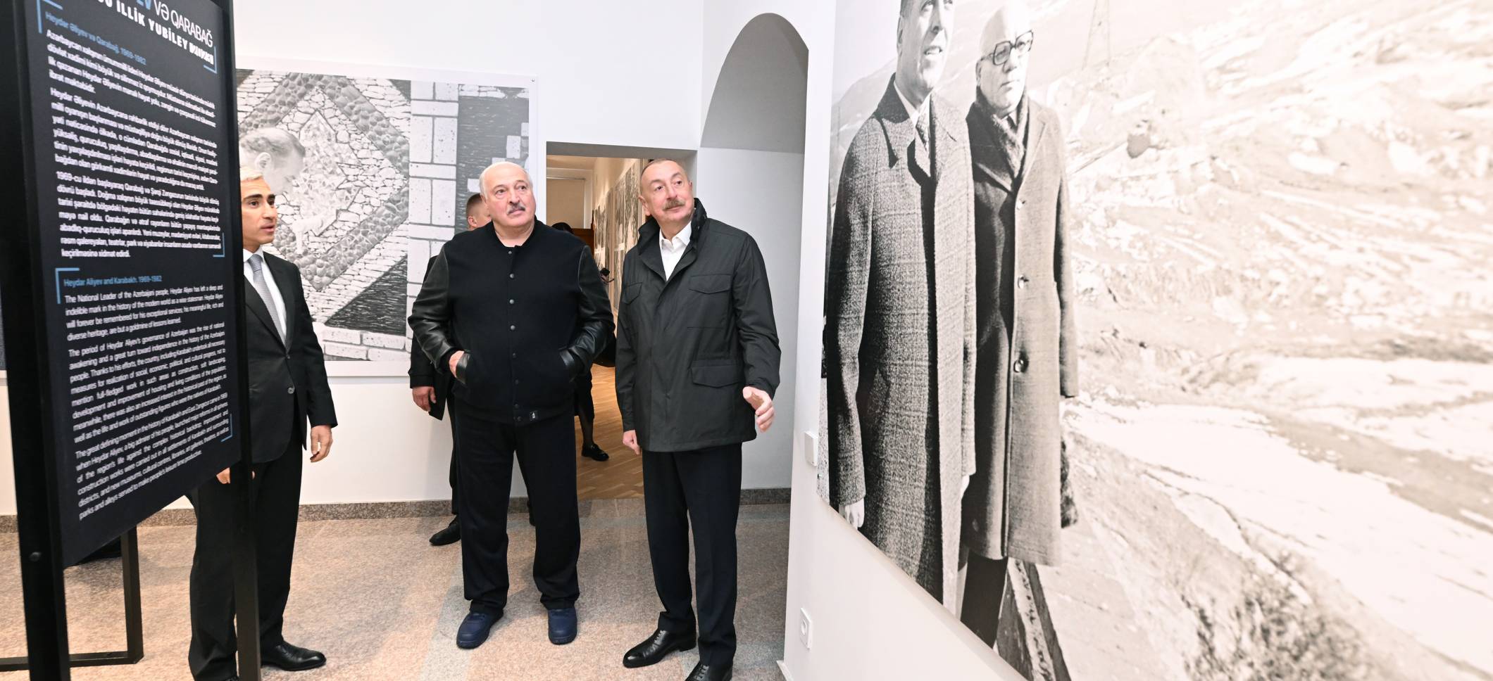 Президенты Азербайджана и Беларуси посмотрели в Творческом центре в Шуше выставку «Гейдар Алиев и Карабах»