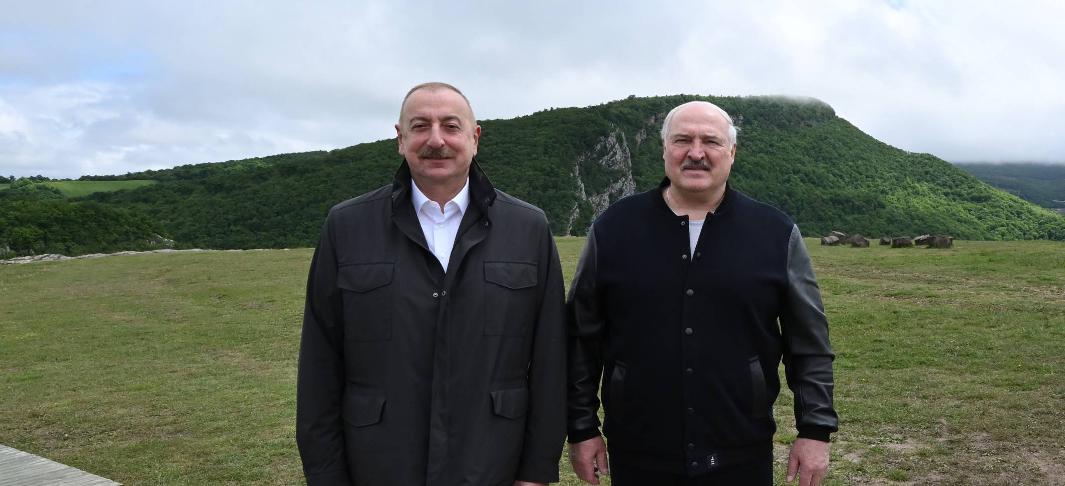 Ilham Aliyev and President Aleksandr Lukashenko visited Jidir Duzu plain