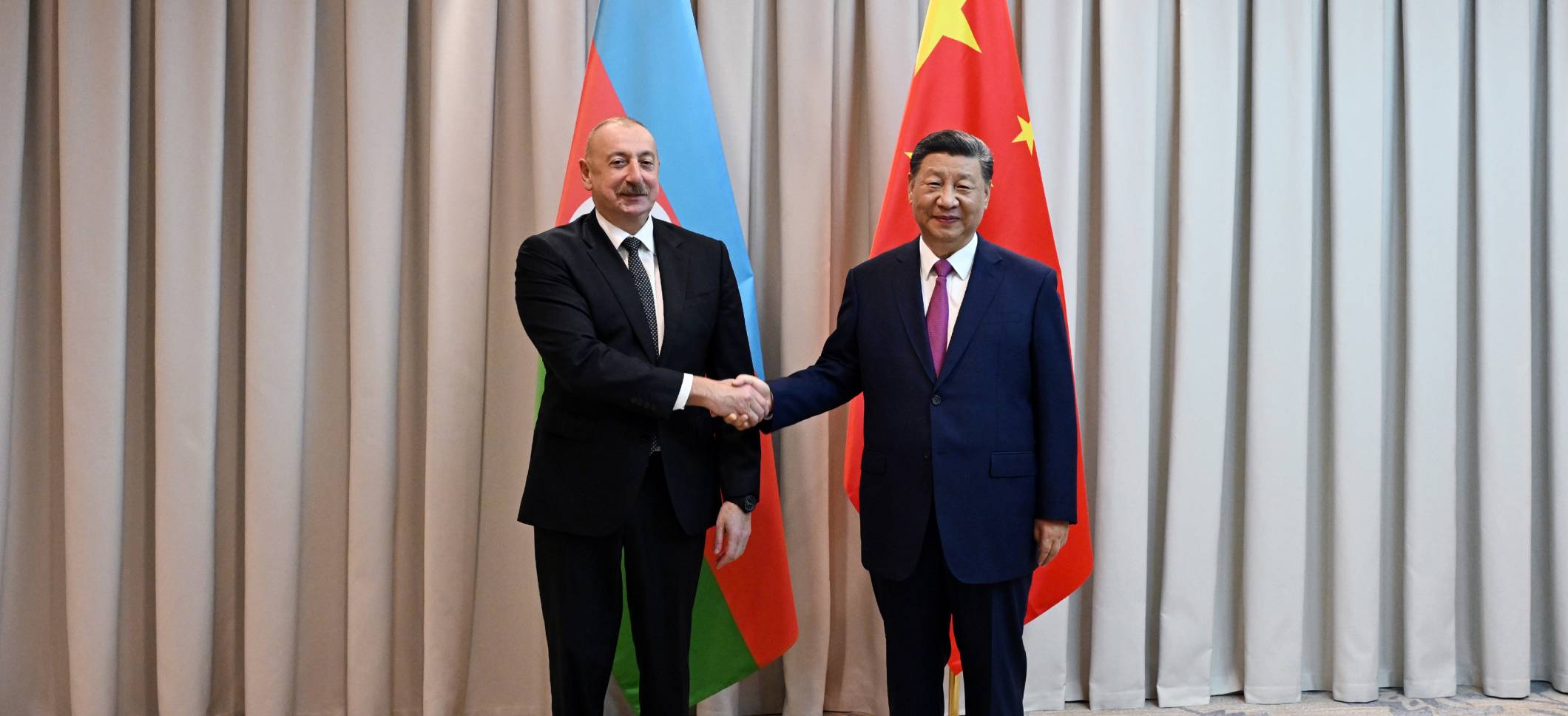 В Астане состоялась встреча Ильхама Алиева с Председателем Китайской Народной Республики Си Цзиньпином