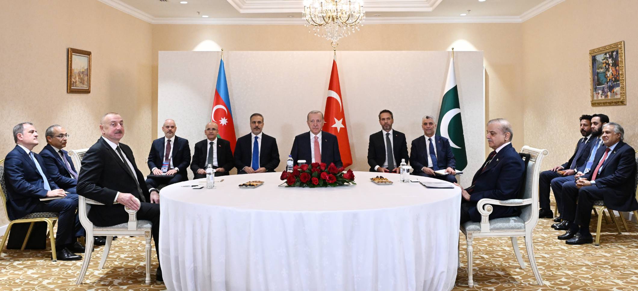 Trilateral meeting between President of Azerbaijan, President of Turkiye and Prime Minister of Pakistan was held in Astana