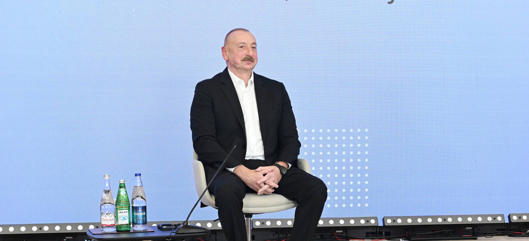 İlham Əliyev Şuşada 2-ci Qlobal Media Forumunda çıxış edib