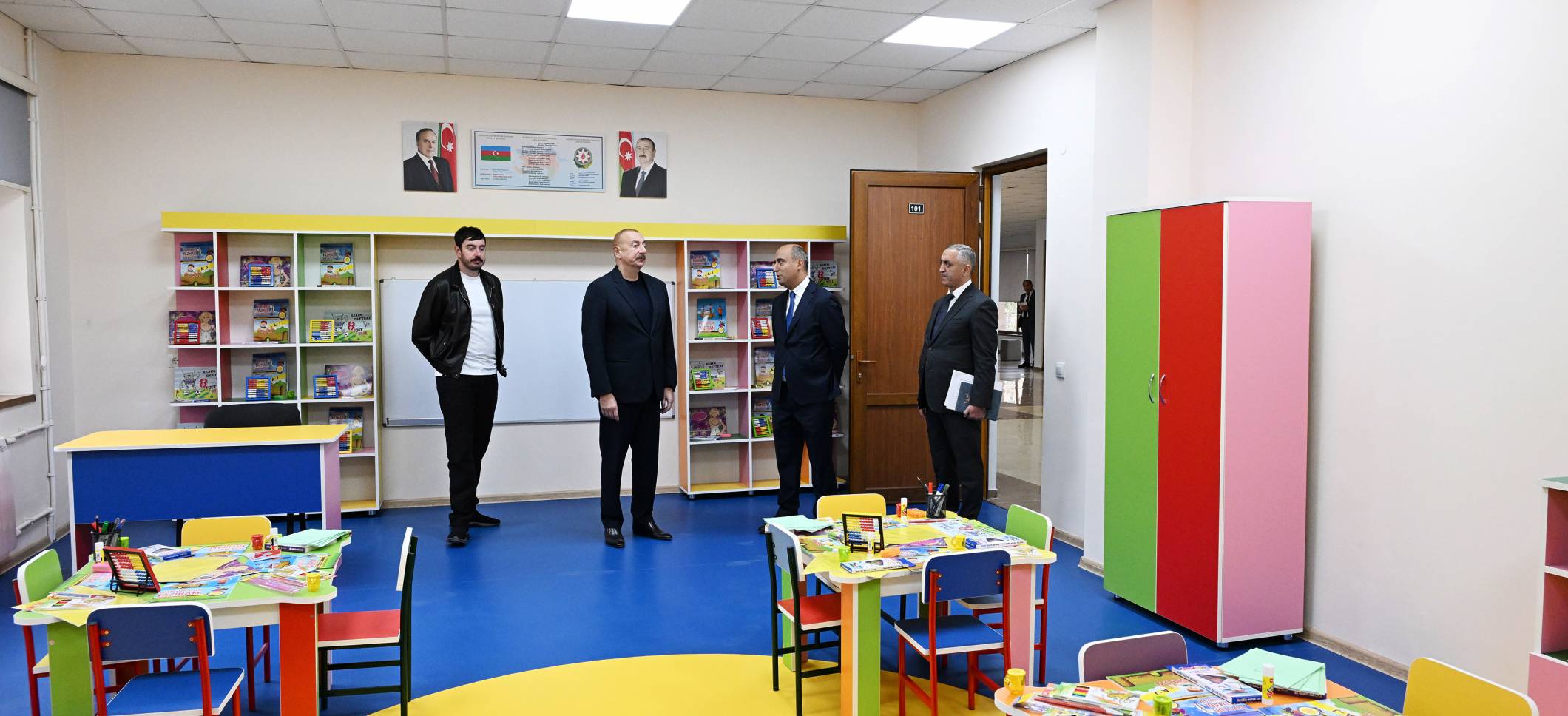 Ilham Aliyev attended the reopening of Nizami Ganjavi Secondary School No. 4 in Khankendi, following its renovation