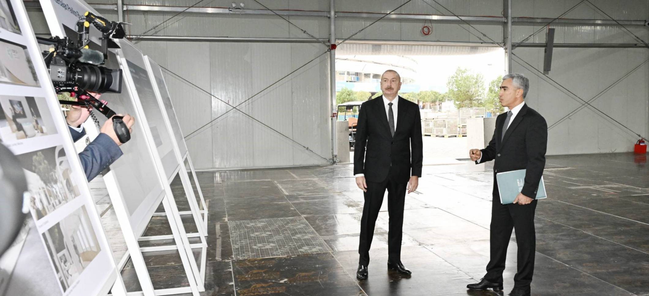 Ilham Aliyev reviewed ongoing preparations for COP29 at Olympic Stadium