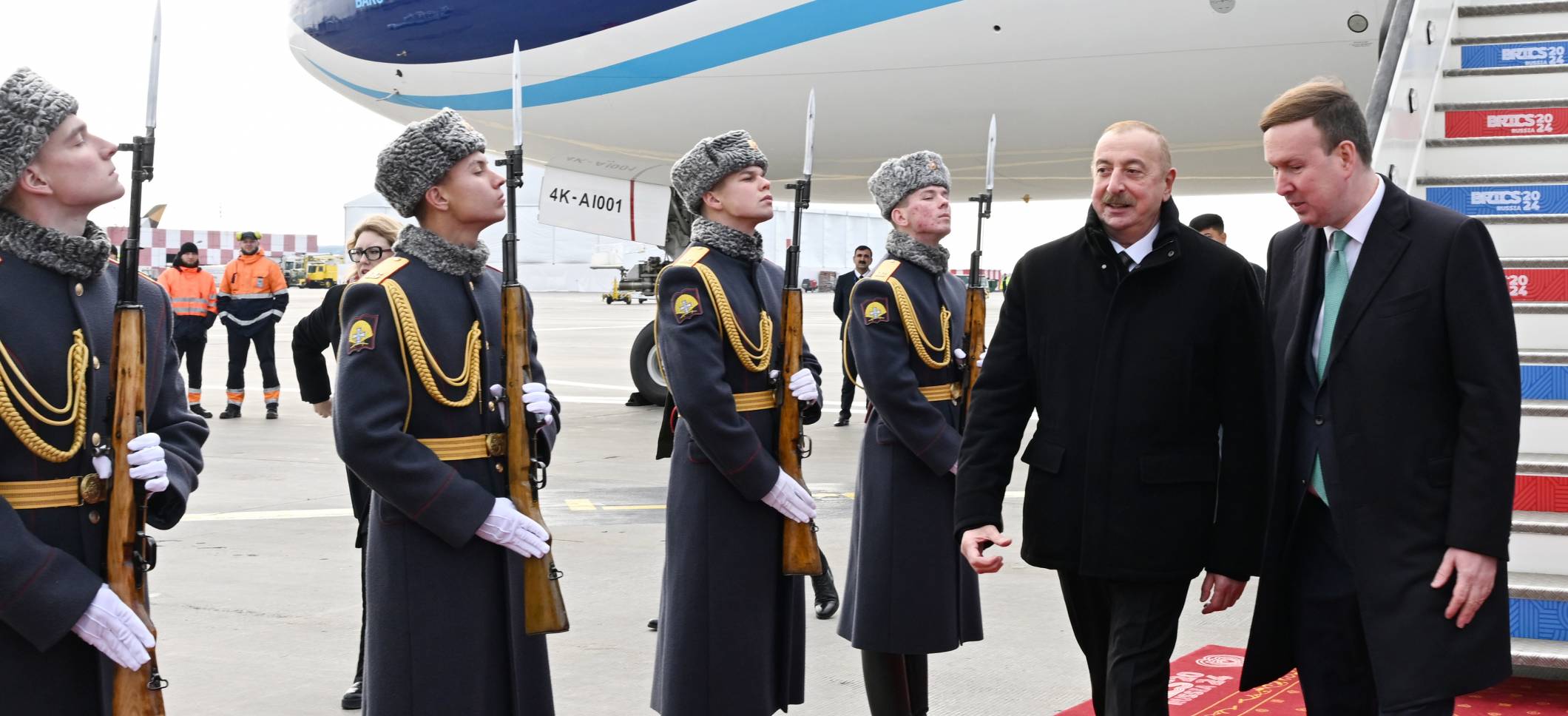 Ilham Aliyev arrived in Russia