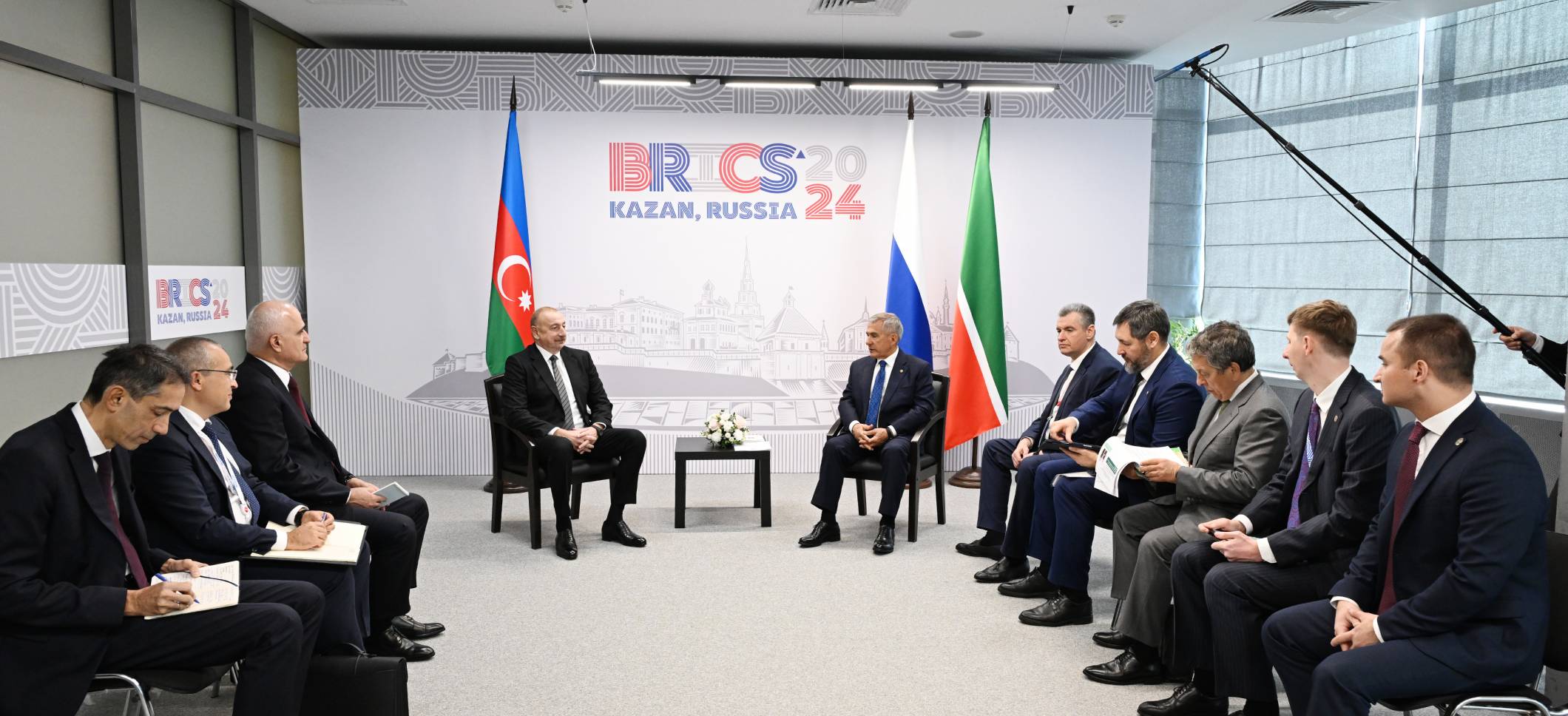 Ilham Aliyev met with Rais of the Republic of Tatarstan of the Russian Federation in Kazan