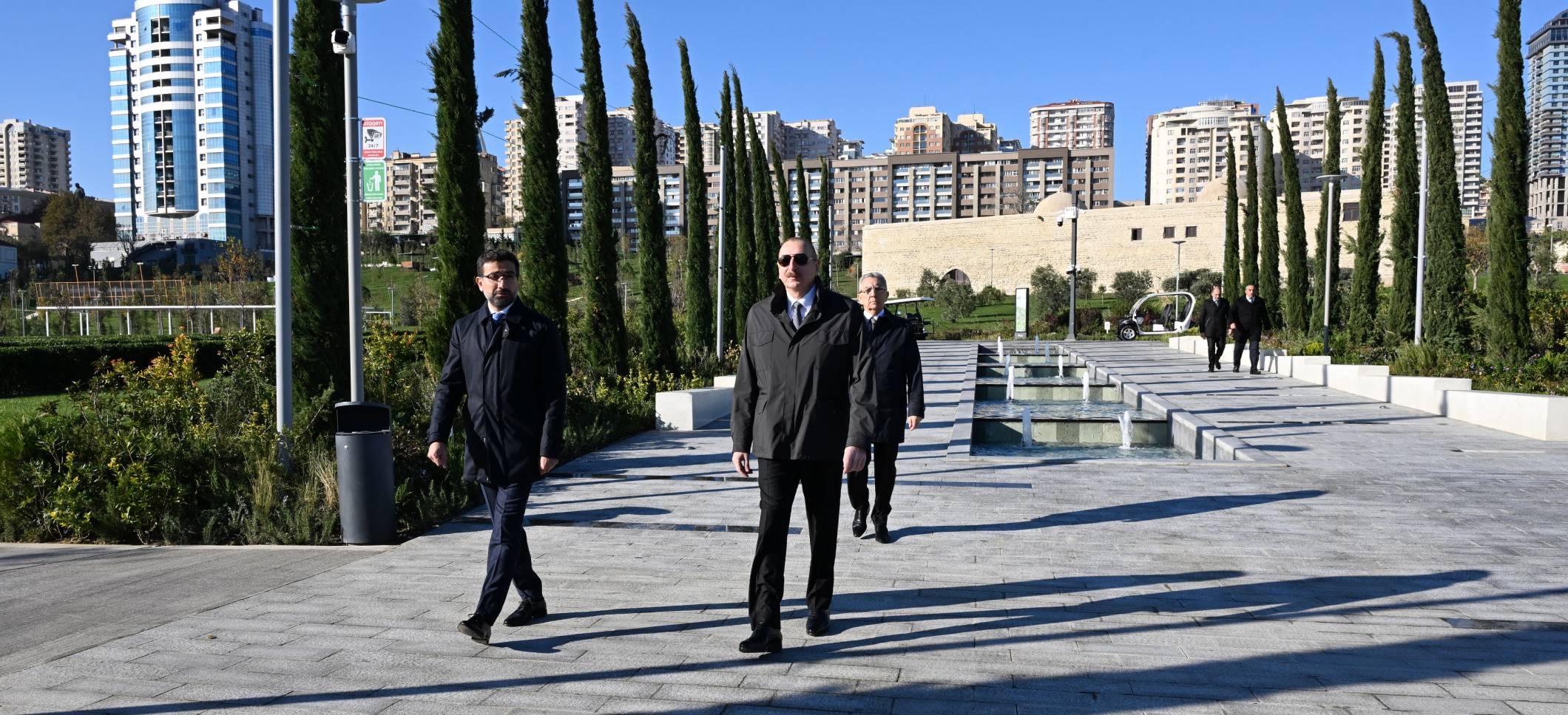 Ilham Aliyev attended opening of third section of Central Park in Baku