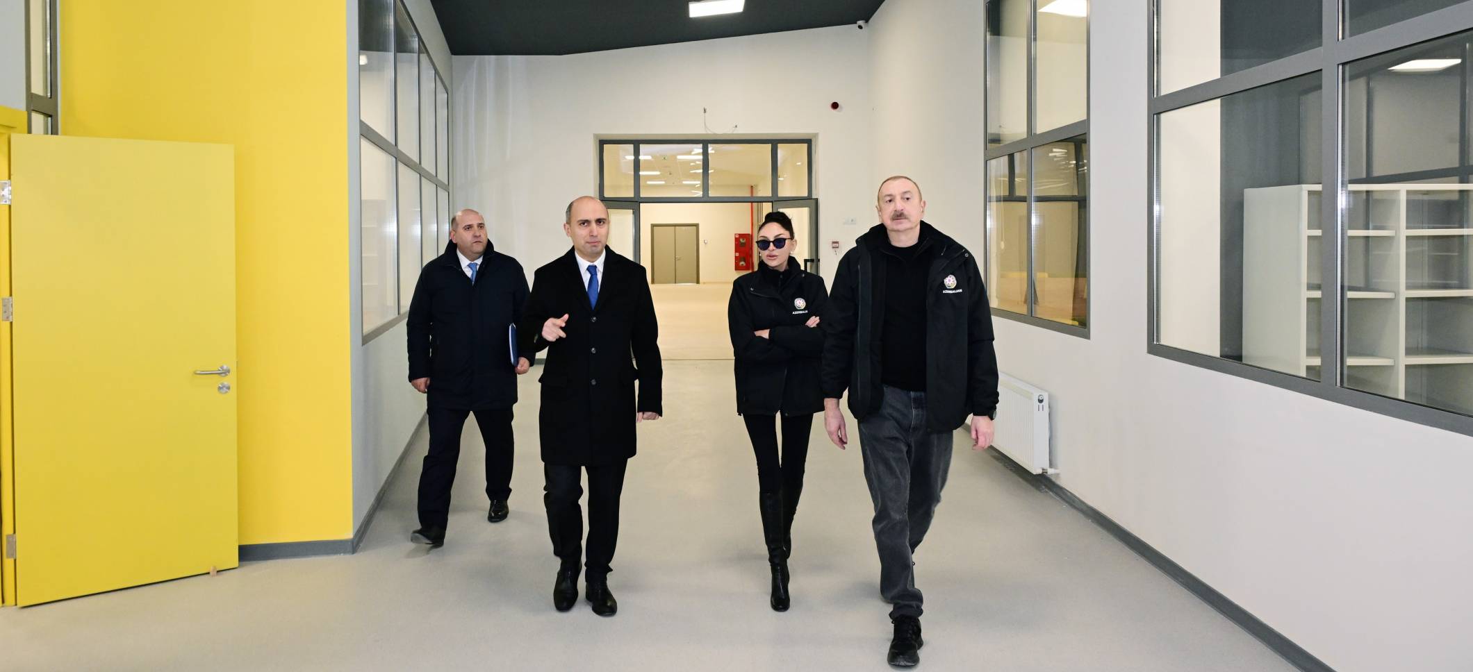 Ilham Aliyev reviewed ongoing construction of Aghdam city secondary school No. 1