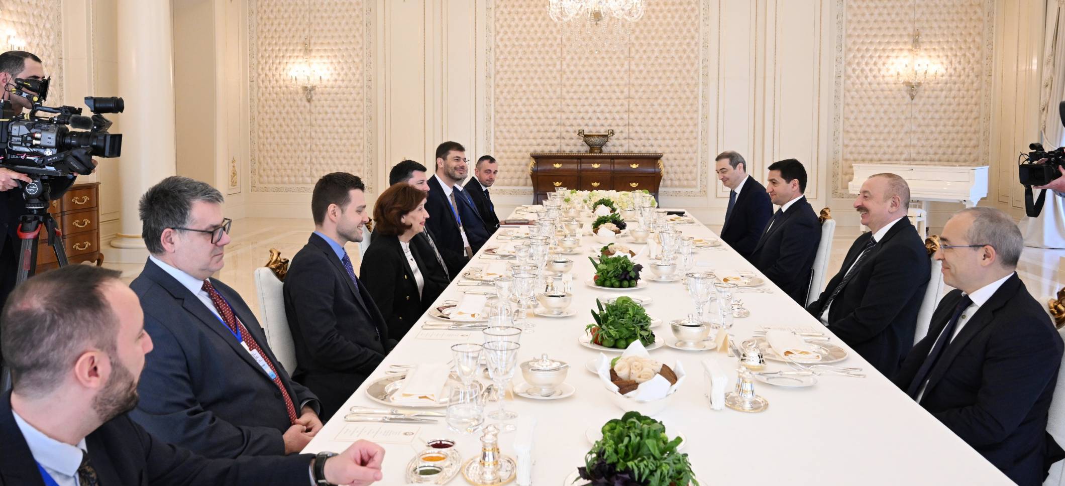 Ilham Aliyev held expanded meeting over lunch with President of North Macedonia