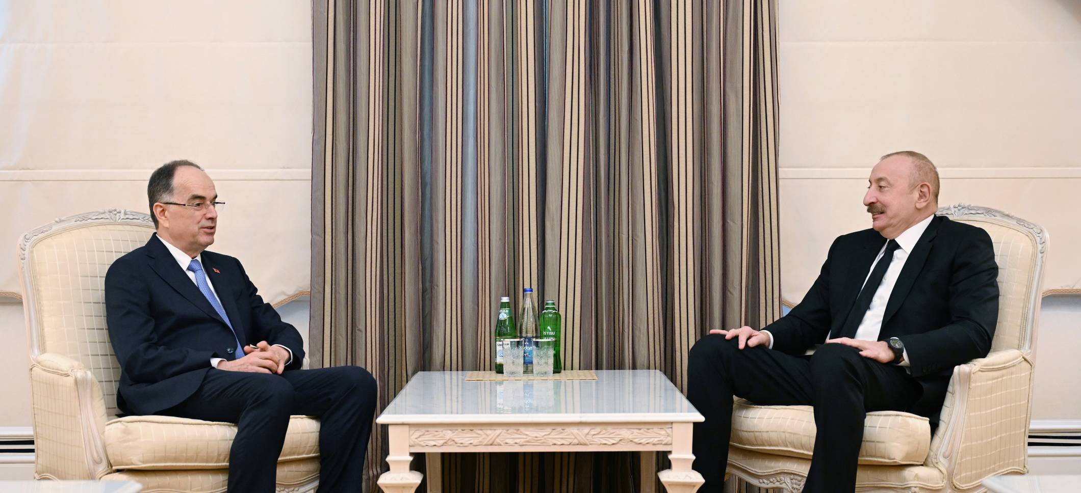 Ilham Aliyev met with President of Albania