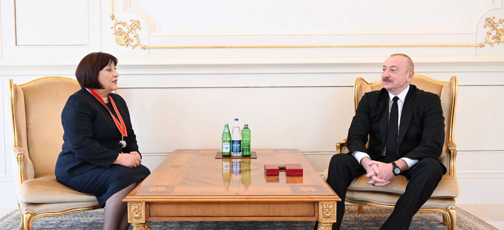 Ilham Aliyev presented “Sharaf” Order to Sahiba Gafarova