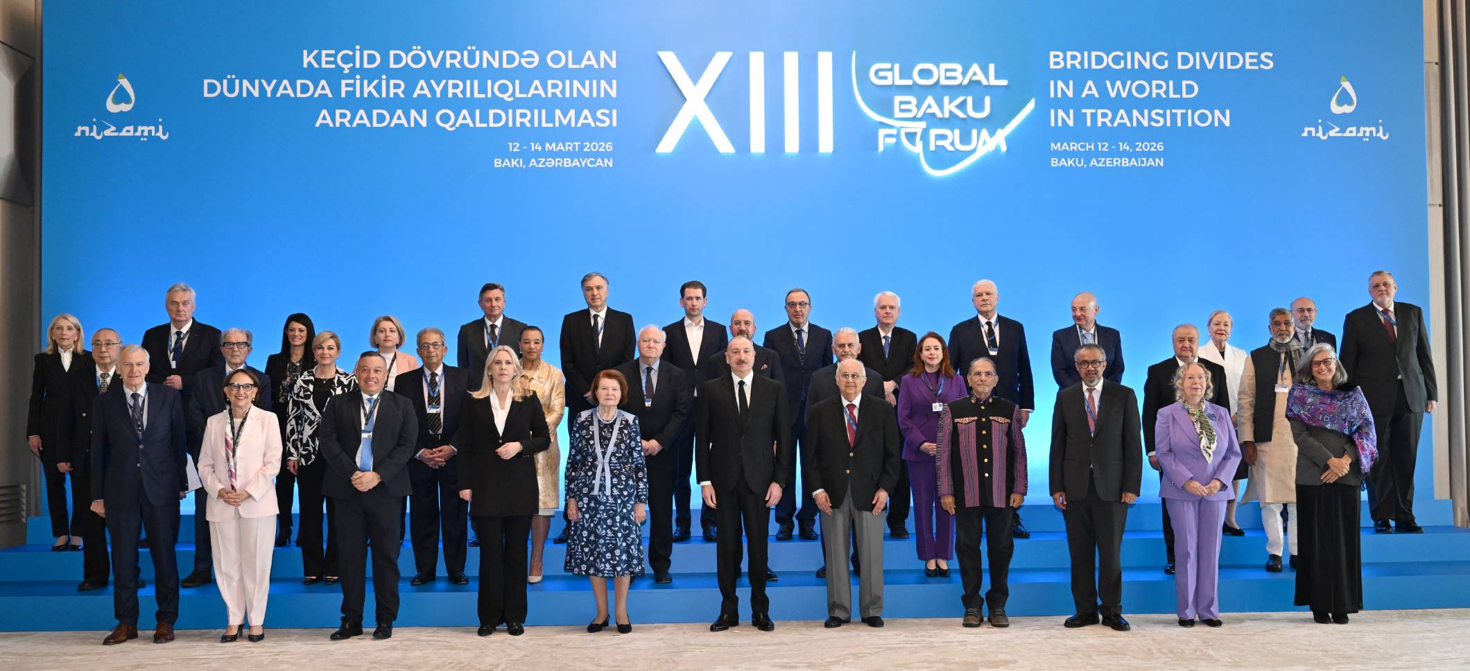 “Keçid dövründə olan dünyada fikir ayrılıqlarının aradan qaldırılması” mövzusunda XIII Qlobal Bakı Forumu işə başlayıb