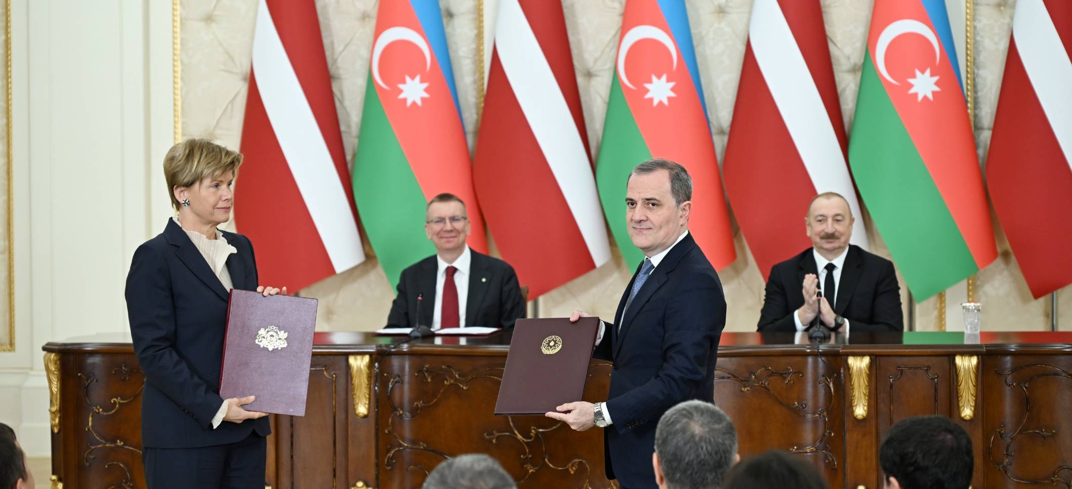 Azerbaijan–Latvia documents exchanged