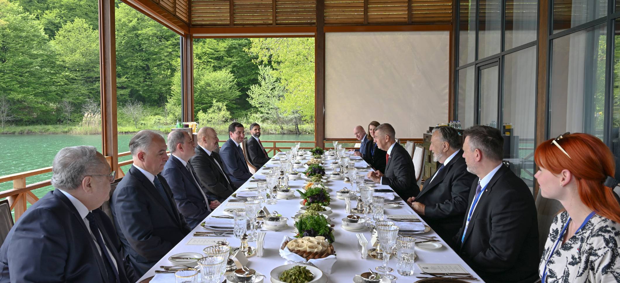 Official luncheon hosted in Gabala on behalf of President Ilham Aliyev in honor of Czech Prime Minister