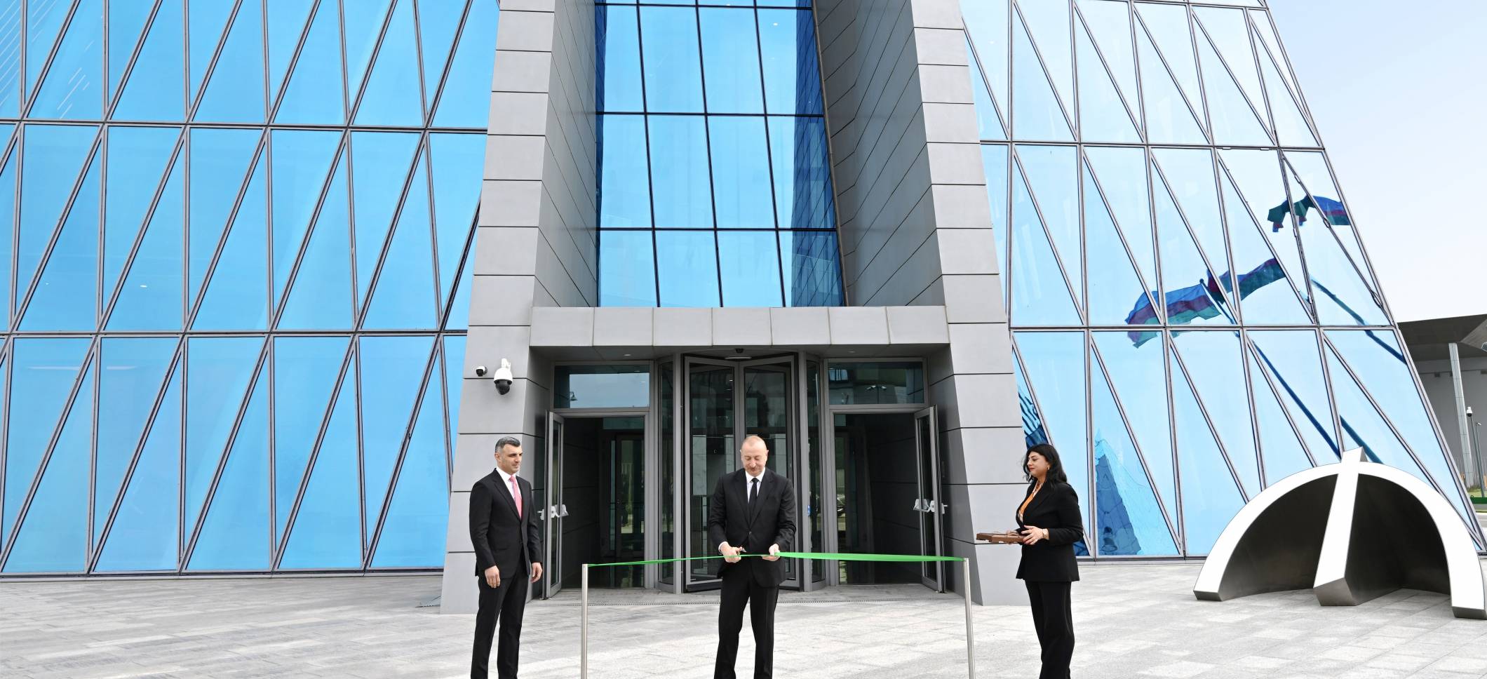 Ilham Aliyev attended opening of new building of Central Bank