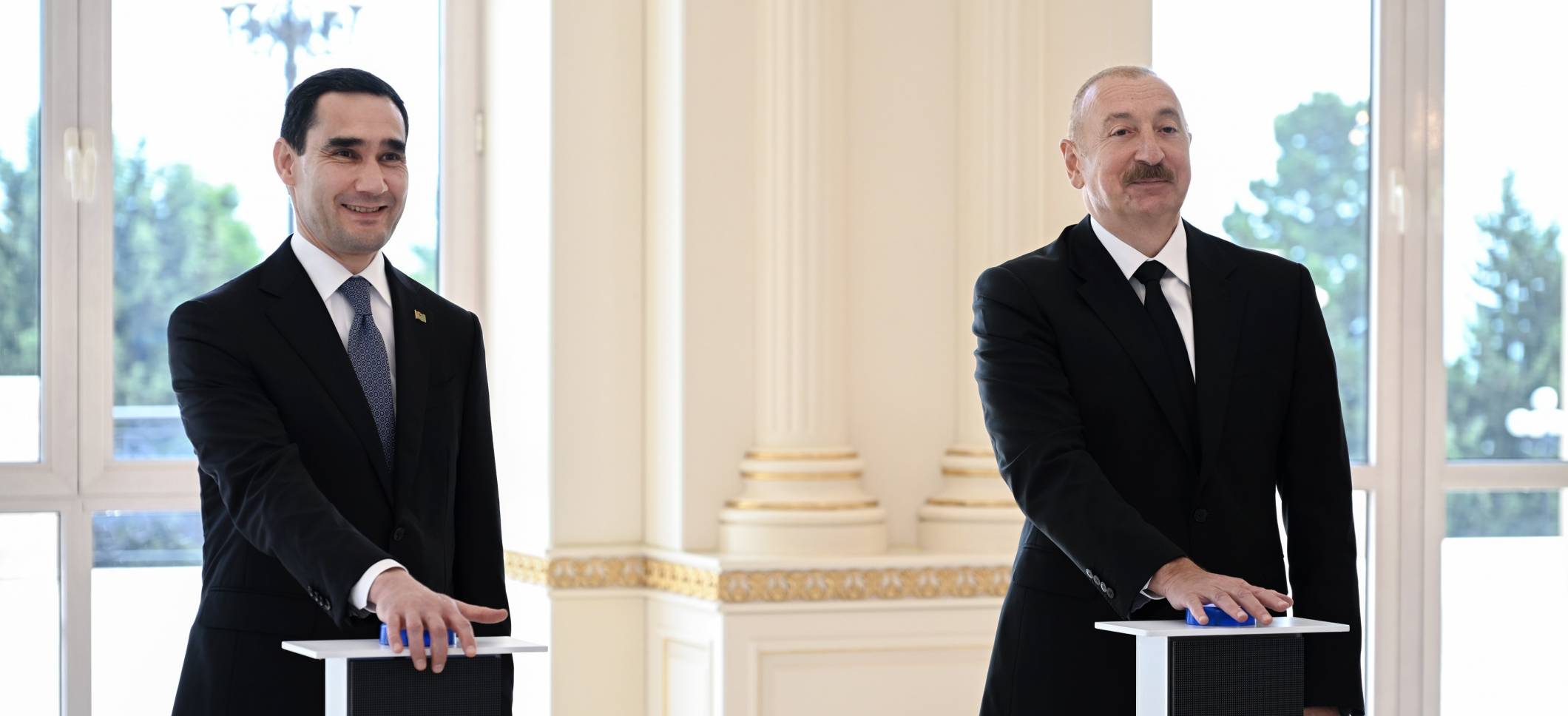Azərbaycan və Türkmənistan prezidentlərinin iştirakı ilə “Dostlug” tankerinin onlayn formatda hədiyyə olunması mərasimi keçirilib