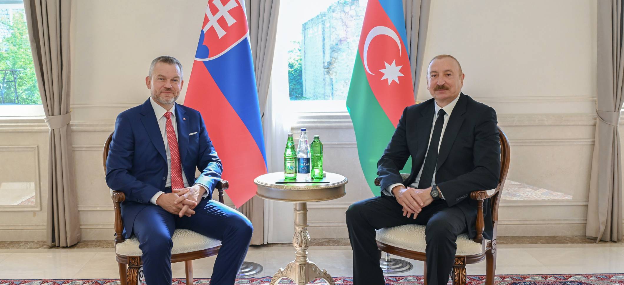 Ilham Aliyev held one-on-one meeting with President of Slovakia in Shusha