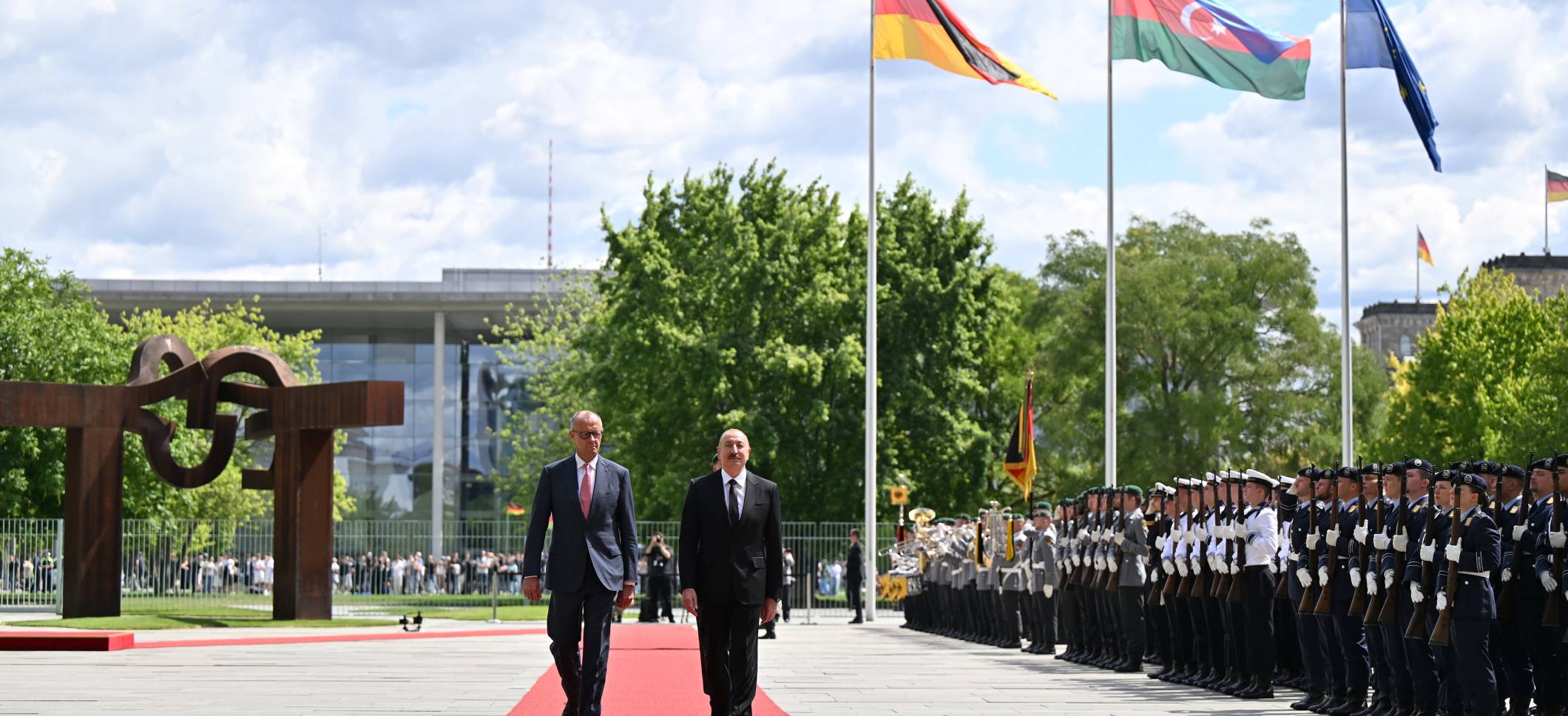 Official welcome ceremony was held for President Ilham Aliyev in Berlin
