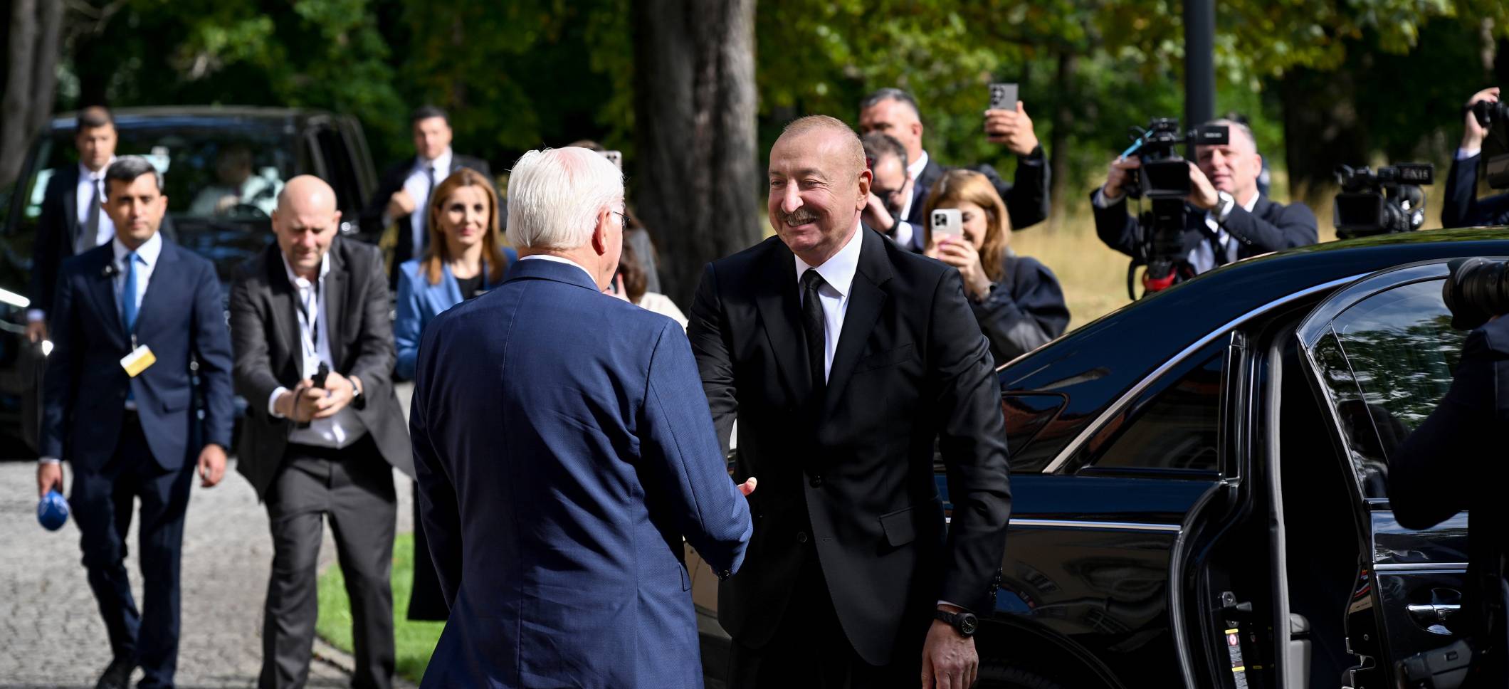 Presidents of Azerbaijan and Germany held one-on-one meeting