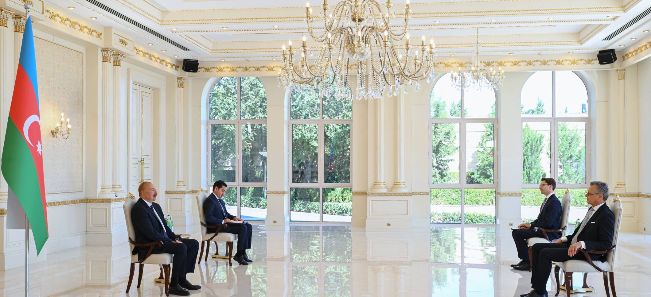 İlham Əliyev Almaniyanın Azərbaycanda yeni təyin olunmuş səfirinin etimadnaməsini qəbul edib