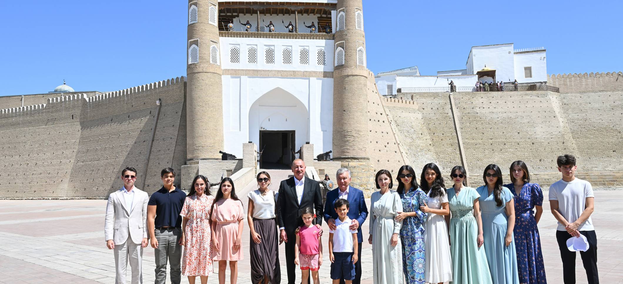 Presidents and First Ladies of Azerbaijan and Uzbekistan visited Ark Fortress in Bukhara