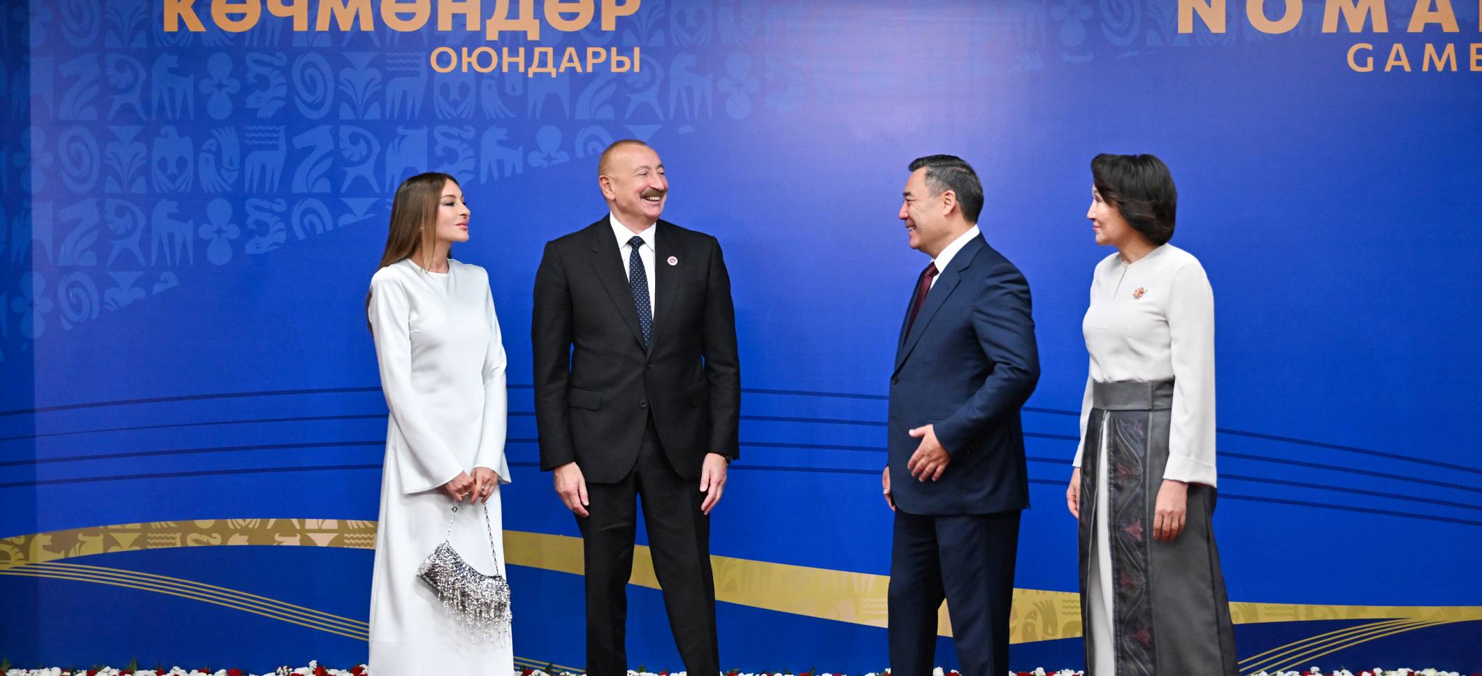 Ilham Aliyev and First Lady Mehriban Aliyeva attended the opening ceremony of the 6th World Nomad Games, held in Bishkek, the capital of Kyrgyzstan