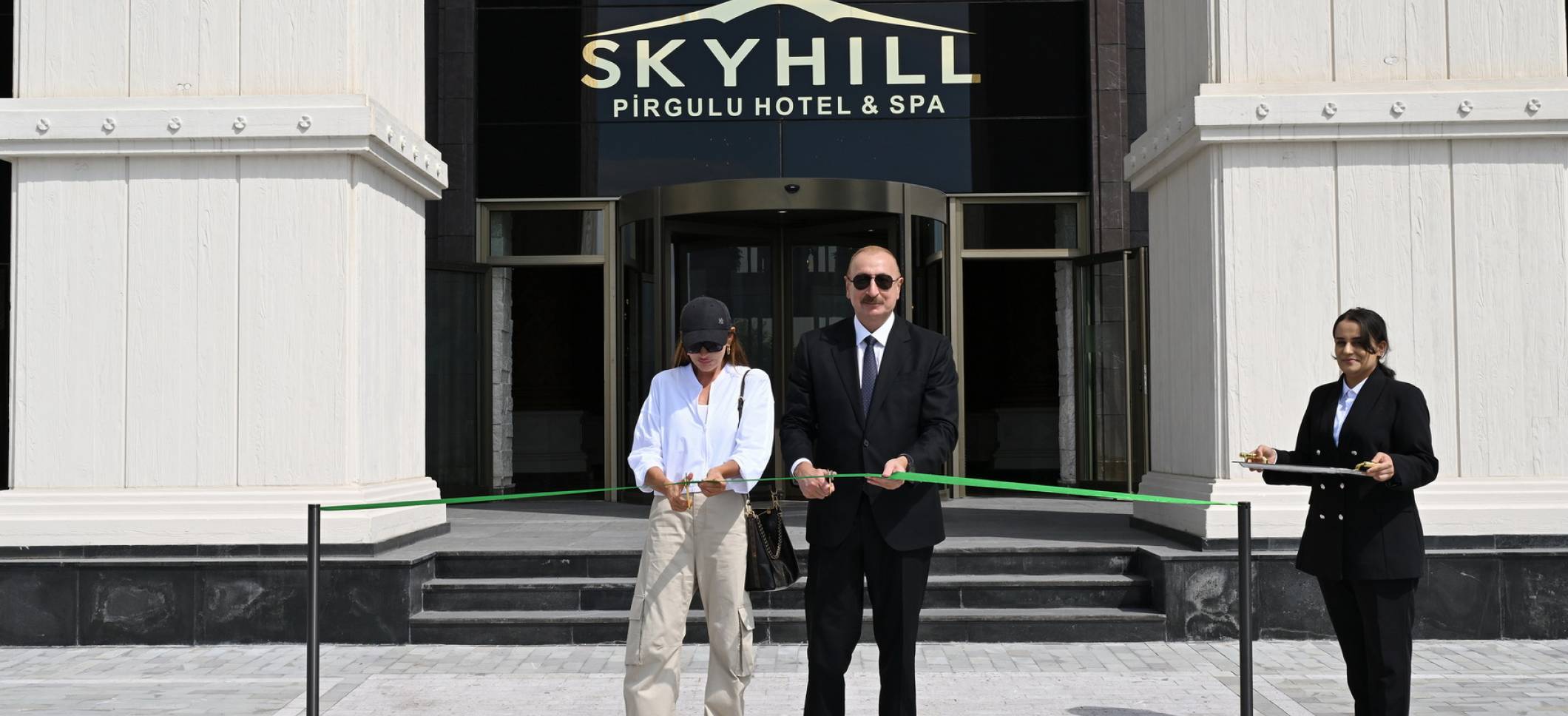Ilham Aliyev and First Lady Mehriban Aliyeva attended the inauguration of the Pirgulu Park hotel in Shamakhi