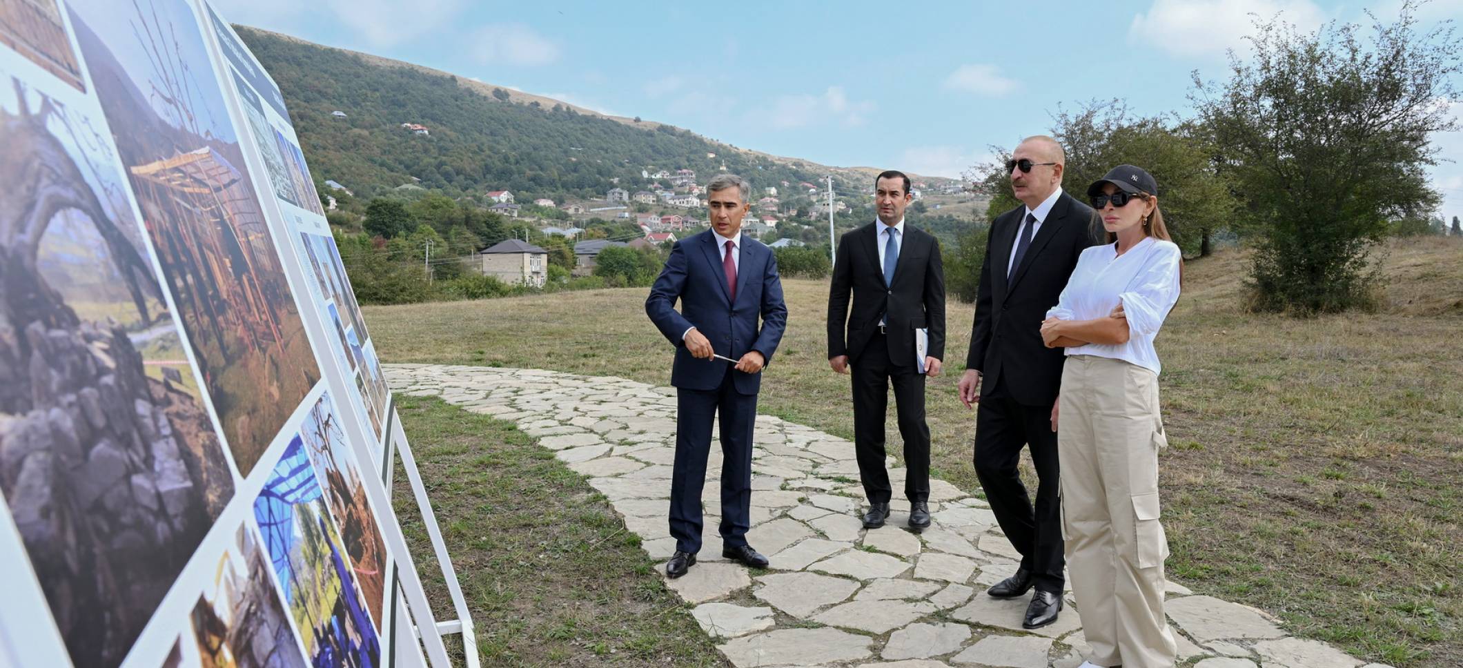 Ilham Aliyev inspected conservation works at Pir Omar Sultan shrine in Shamakhi