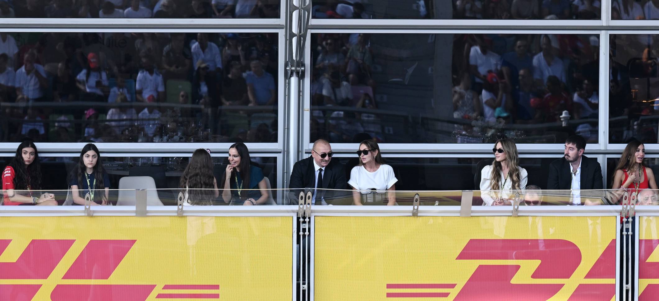 Ilham Aliyev and First Lady Mehriban Aliyeva watched main race of Formula 1 Azerbaijan Grand Prix