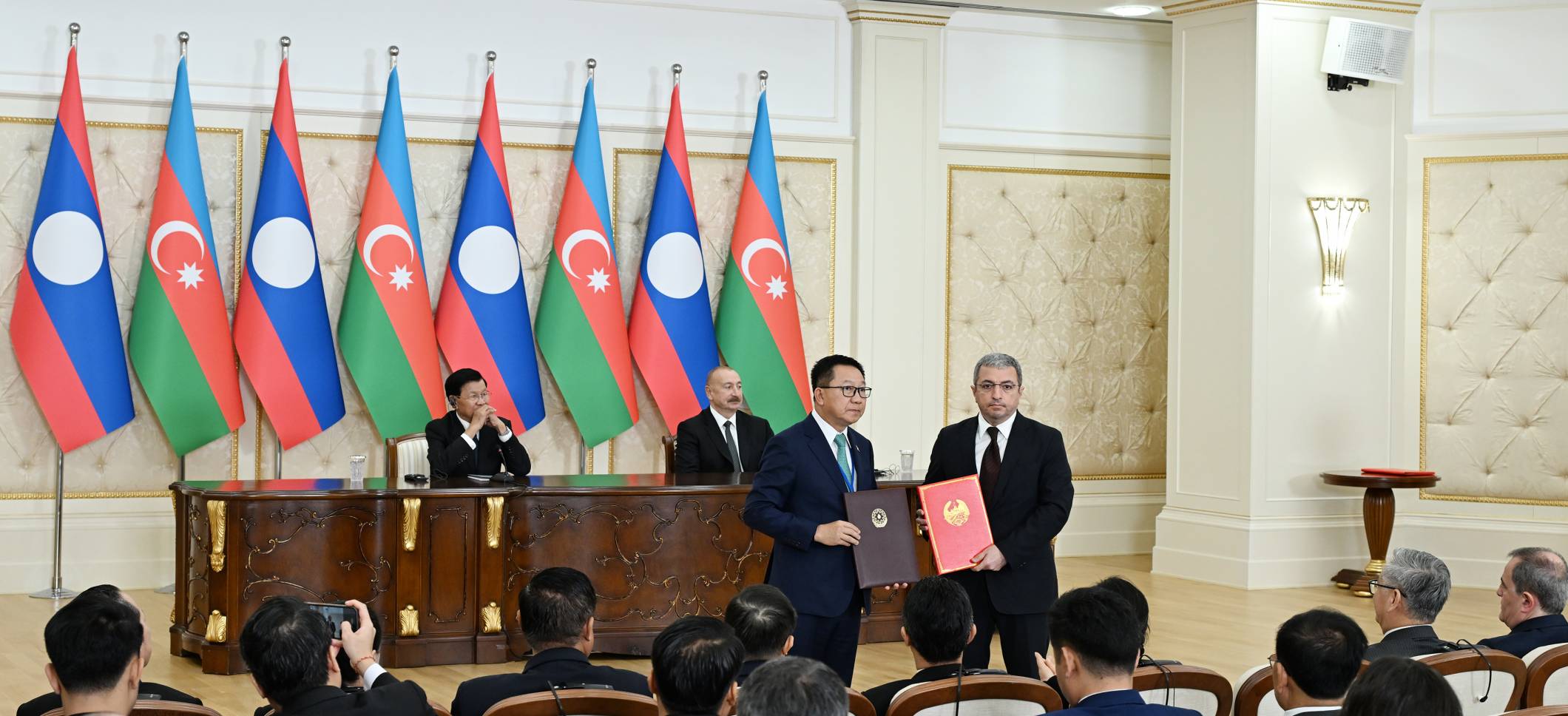 Azerbaijan and Laos adopted Joint Statement and exchanged documents