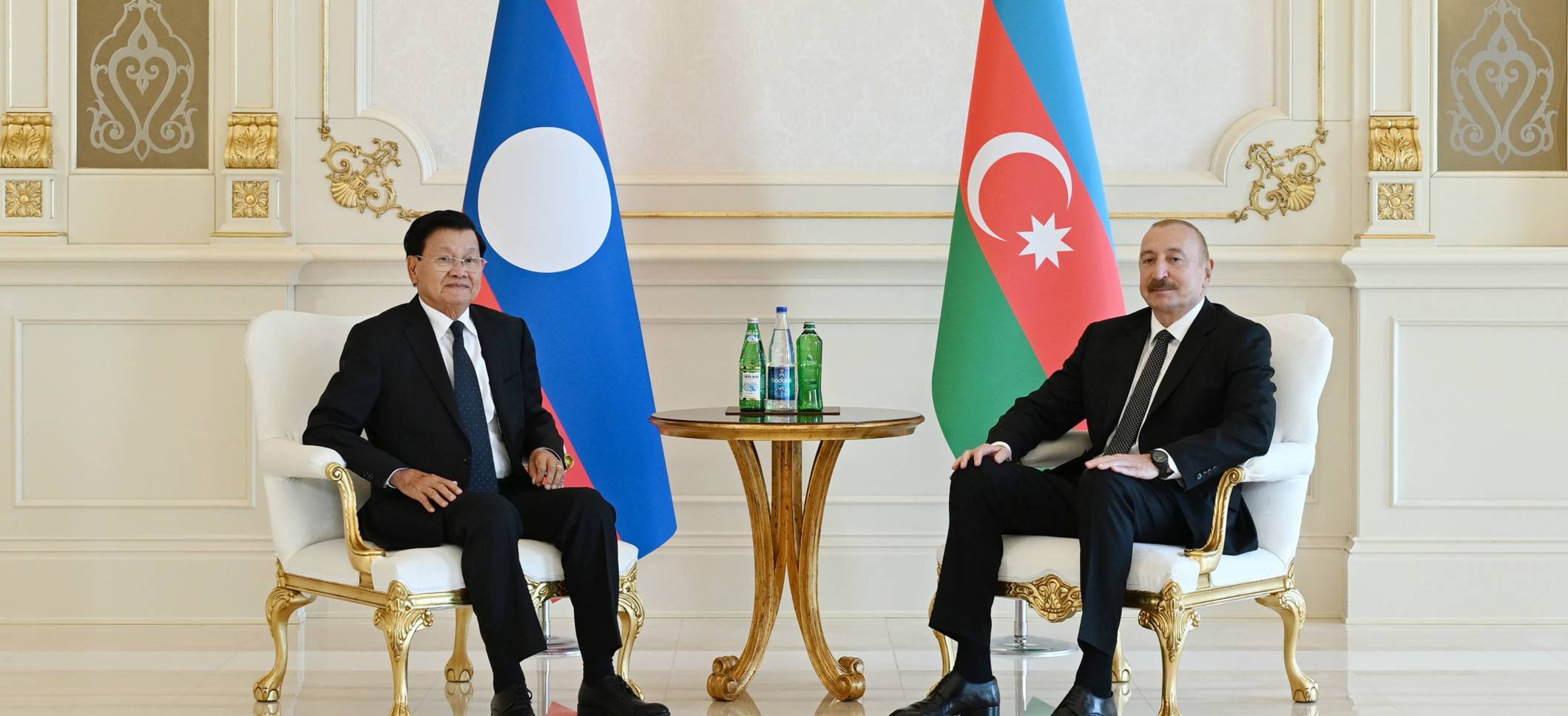 Ilham Aliyev held one-on-one meeting with President of Laos